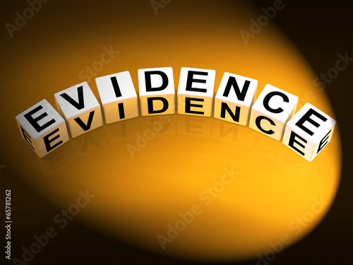 Illustration: Evidence Dice Represent Evidential Substantiation and Proof Evidence Dice Represent Evidential Substantiation and Proof