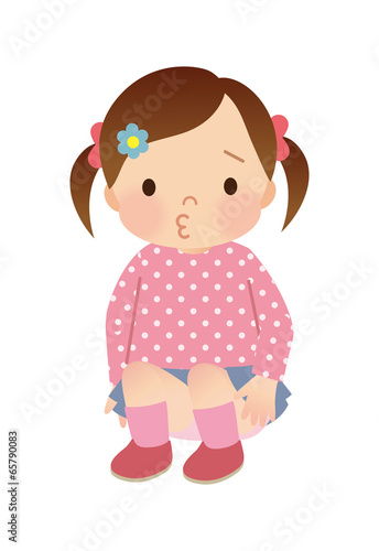 Illustration: 幼い子供 女の子 幼い子供 女の子