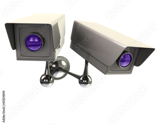 Illustration: Two surveillance cameras Two surveillance cameras