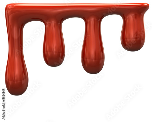 Illustration: Ink drops on white background Ink drops on white background