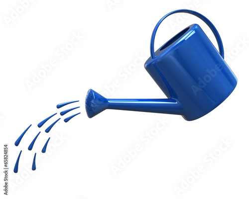 Illustration: Watering can pouring water Watering can pouring water