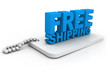 3D Free Shipping text 3D Free Shipping text