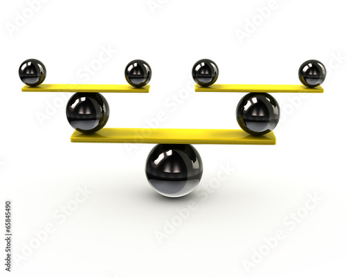 Illustration: Simple balance icon Simple balance icon