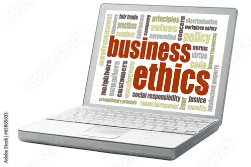 Illustration: business ethics word cloud business ethics word cloud