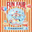 Vintage carnival poster template Vintage carnival poster template