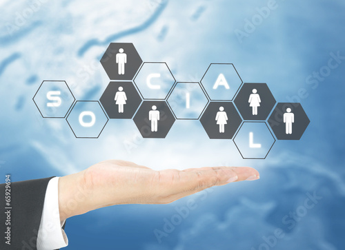Photo: social network concept social network concept