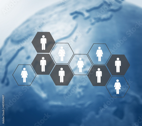 Illustration: social network concept social network concept