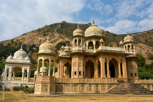 Fototapeta Gatore Ki Chhatriyan, Jaipur, Rajasthan, India.