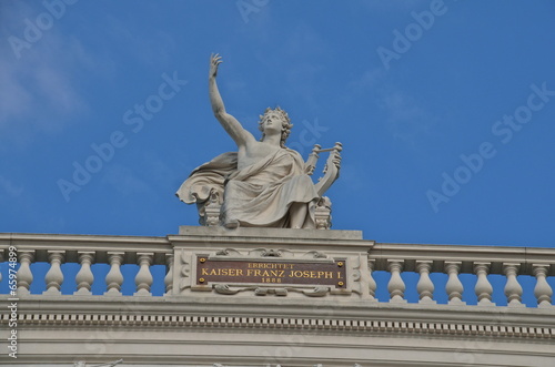Photo: Statue at the Burgtheater in Vienna, Austria Statue at the Burgtheater in Vienna, Austria