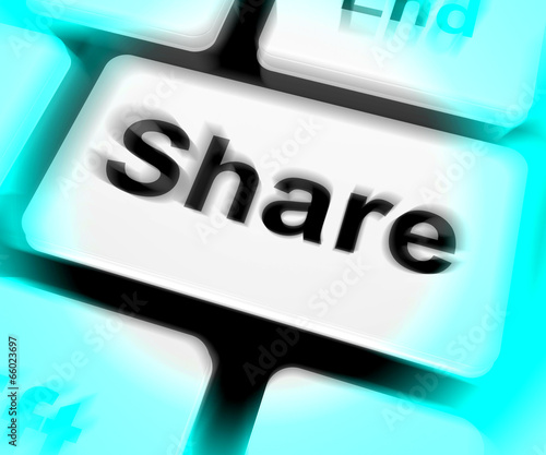 Illustration: Share Keyboard Shows Sharing Webpage Or Picture Online Share Keyboard Shows Sharing Webpage Or Picture Online