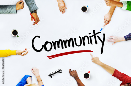 Photo: Multi-Ethnic Group of People and Community Concepts Multi-Ethnic Group of People and Community Concepts
