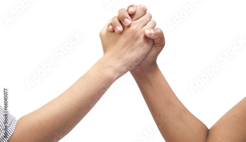 Photo: Two hands in battle Two hands in battle