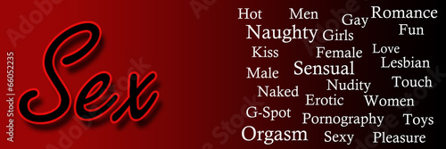 Illustration: Sex Text Keywords Banner Sex Text Keywords Banner