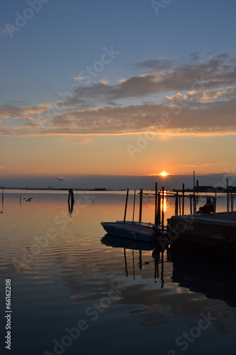 Photo: Venice, lagoon at sunset Venice, lagoon at sunset