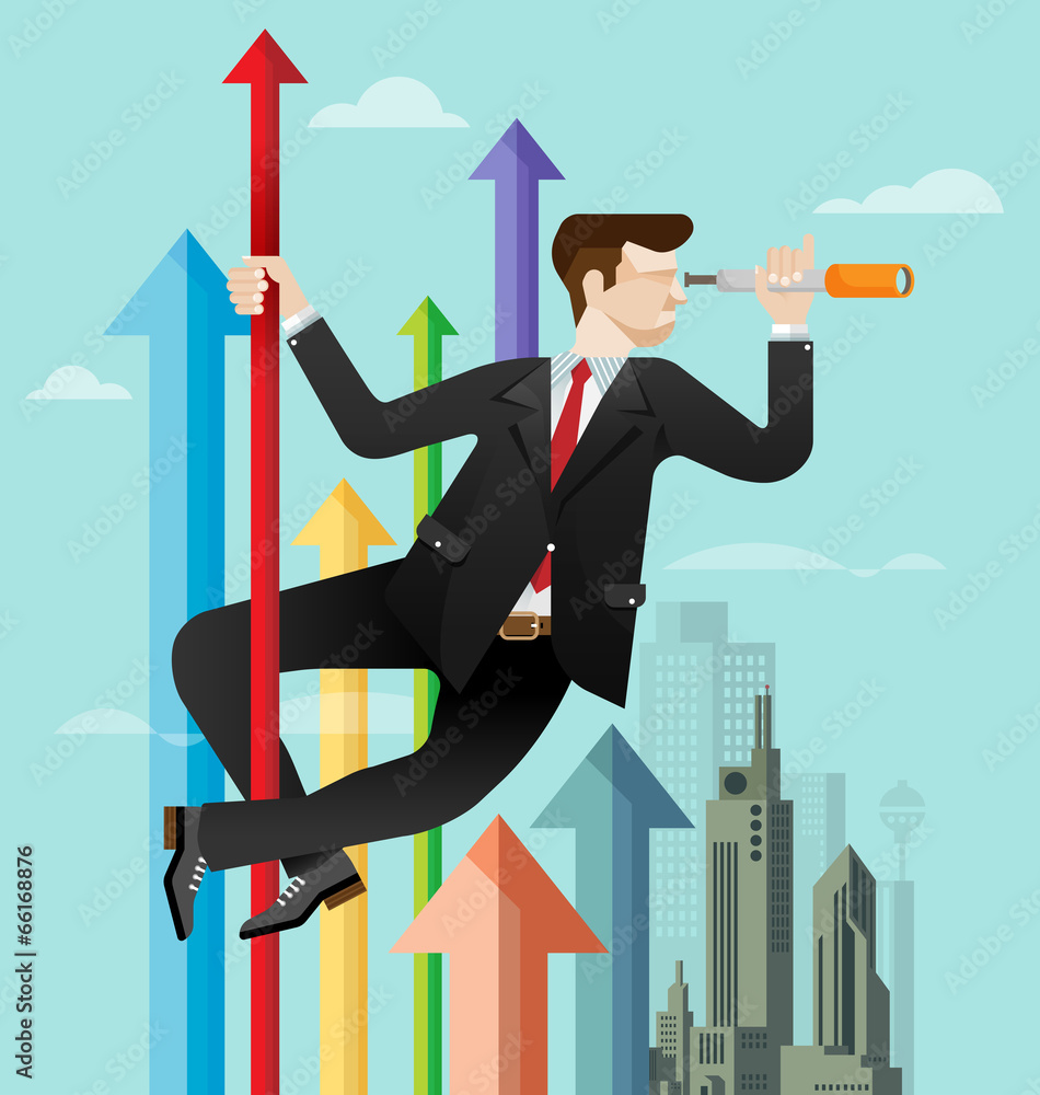 Business vision concept vector