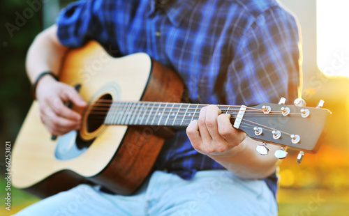 Photo: Playing guitar C chord Playing guitar C chord