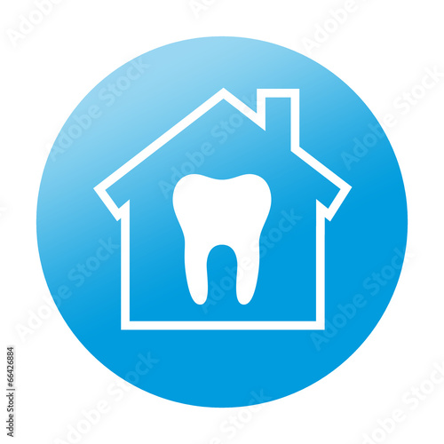 Illustration: Etiqueta redonda clinica dental Etiqueta redonda clinica dental