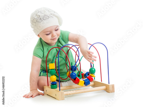 Photo: pretty baby with color educational toy pretty baby with color educational toy