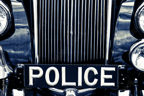 Photo: vintage police car vintage police car