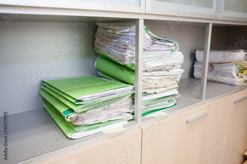 Photo: folders on shelf folders on shelf