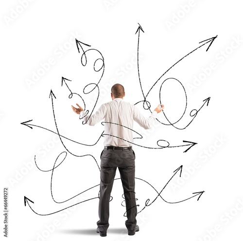 Photo: Choices of a businessman Choices of a businessman