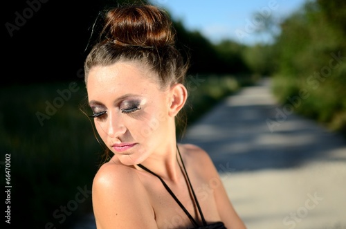 Photo: Portrait with closed eyes Portrait with closed eyes