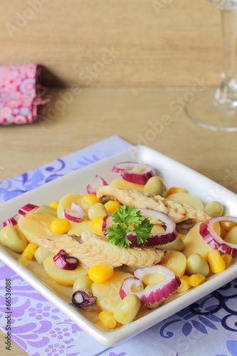 Photo: Potato and mackerel salad Potato and mackerel salad