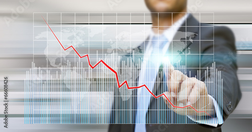 Photo: Businessman graph concept Businessman graph concept