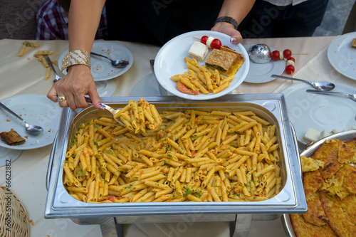 Photo: pasta with shrimp and vegetables pasta with shrimp and vegetables