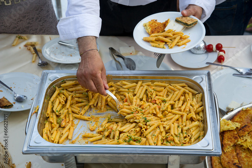 Photo: pasta with shrimp and vegetables pasta with shrimp and vegetables