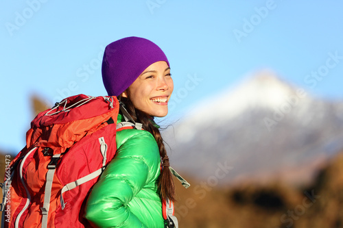Photo: Active woman hiker living healthy lifestyle hiking Active woman hiker living healthy lifestyle hiking
