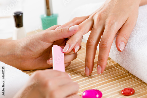 Photo: Woman at beauty salon Woman at beauty salon