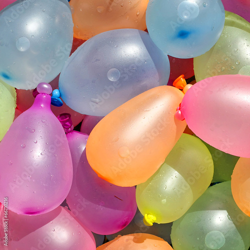 Photo: Collection of Colorful Water Balloons Collection of Colorful Water Balloons