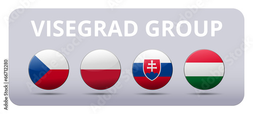 Vector: V4 Visegrad group - Czech republic, Poland, Slovakia, Hungary V4 Visegrad group - Czech republic, Poland, Slovakia, Hungary