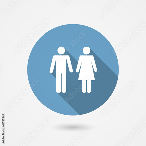 Vector: Male and female WC icon Male and female WC icon