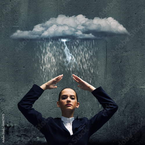 Photo: Depressed businesswoman Depressed businesswoman