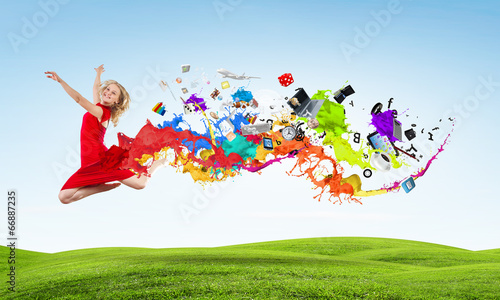Photo: Jumping woman Jumping woman