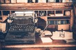 Old Desk Vintage Typewriter Old Desk Vintage Typewriter
