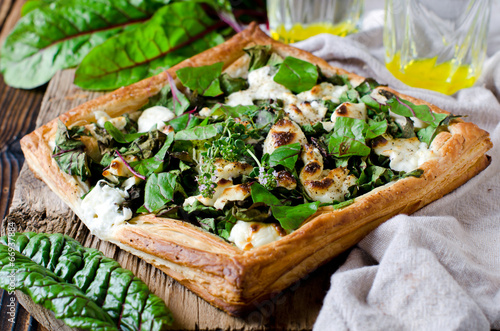 Photo: Tart with spinach, chard and cheese Tart with spinach, chard and cheese