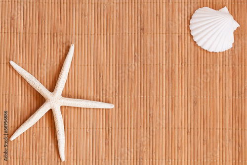 Photo: Background of a straw mat Background of a straw mat