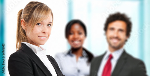 Photo: Group of business people in the office Group of business people in the office