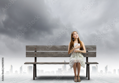 Photo: Girl with book Girl with book