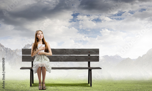 Photo: Girl with book Girl with book