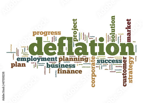Illustration: Deflation word cloud Deflation word cloud