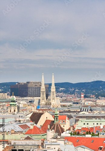 Photo: View of Vienna with St. Stephen's Cathedral. Austria View of Vienna with St. Stephen's Cathedral. Austria