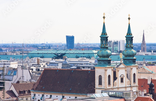 Photo: View of Vienna with St. Stephen's Cathedral. Austria View of Vienna with St. Stephen's Cathedral. Austria