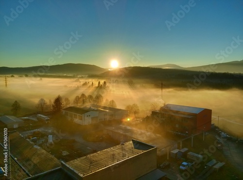 Instant Collection: Beautiful cold morning spring sunrise Beautiful cold morning spring sunrise