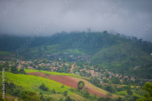 Photo: Hill tribe village in Tak in Northern Thailand Hill tribe village in Tak in Northern Thailand