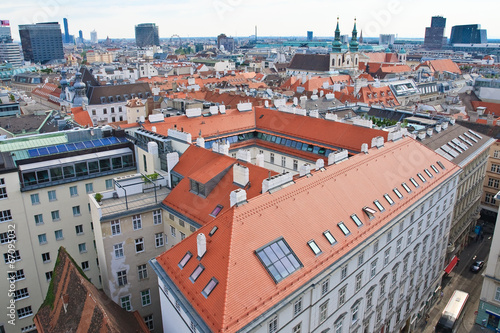 Photo: View of Vienna with St. Stephen's Cathedral. Austria View of Vienna with St. Stephen's Cathedral. Austria