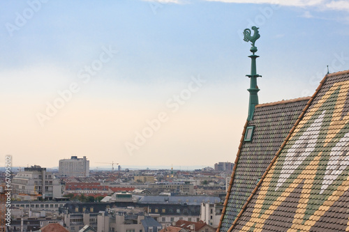 Photo: View of Vienna with St. Stephen's Cathedral. Austria View of Vienna with St. Stephen's Cathedral. Austria